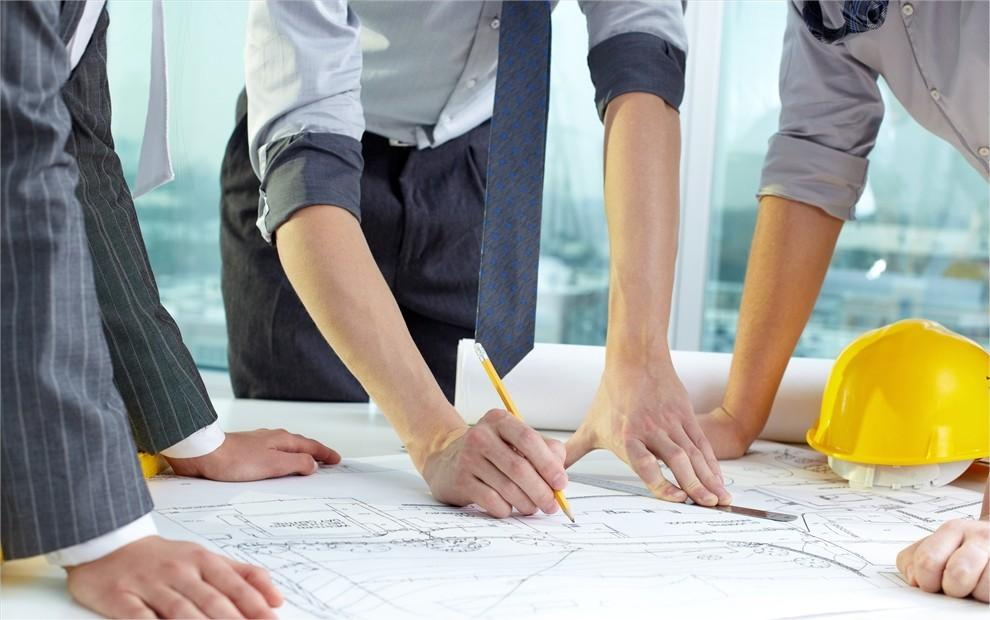 Team members working together